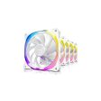 Antec FUSION 120 ARGB 5+C White Case Fans (5-in-1 Pack with Fan Controller) on Sale