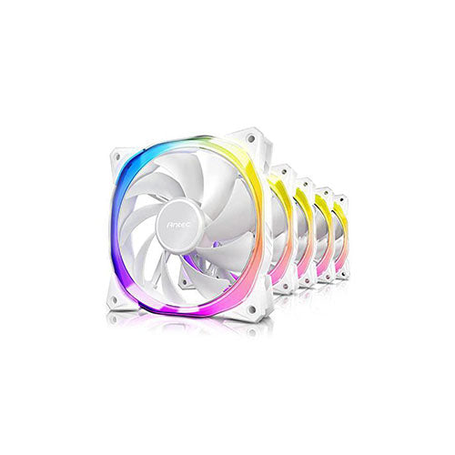 Antec FUSION 120 ARGB 5+C White Case Fans (5-in-1 Pack with Fan Controller) on Sale