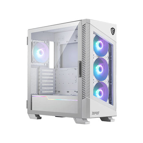 MSI MPG VELOX 100R Airflow WHITE PC Case - Mid Tower   Hinged Tempered Glass Window   Ventilated Tempered Glass Front Panel (4*120mm ARGB Fan) Fashion