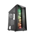 FSP CMT211A Black TG ATX Mid Tower Gaming Case w  4X120mm fan Discount