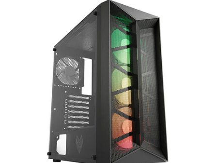 FSP CMT211A Black TG ATX Mid Tower Gaming Case w  4X120mm fan Discount