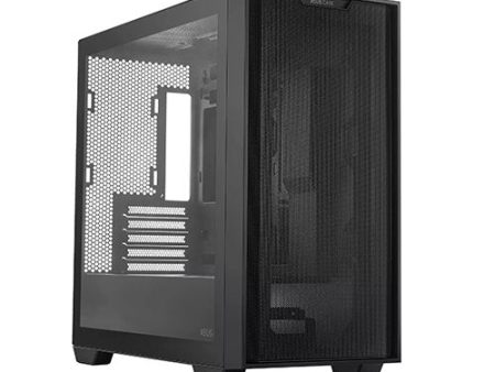 Asus A21 ( Black   White ) mATX TG Case Online now