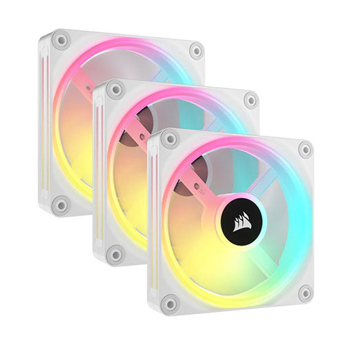 Corsair iCUE Link QX120 RGB 120mm PWM ( Black CO-9051002-WW   White CO-9051006-WW ) PC Fans Starter Kit with iCUE LINK System Hub Fashion