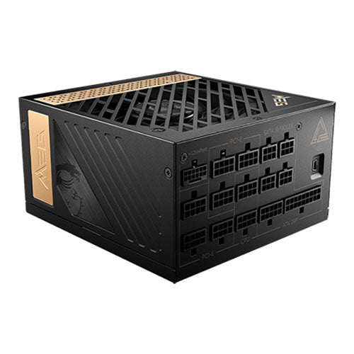 MSI MEG Ai1300P PCIE5 1300W ATX 3.0 PCIE 5.0 80+ Platinum Full Modular Power Supply For Cheap