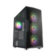 FSP CUT592 Black EATX TG Full Tower Case 3x140mm ARGB + 1x140mm For Cheap