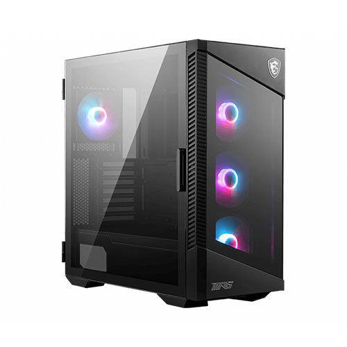 MSI MPG VELOX 100R Airflow PC Case - Mid Tower   Hinged Tempered Glass Window   Ventilated Tempered Glass Front Panel   Black (4*120mm ARGB Fan) Cheap