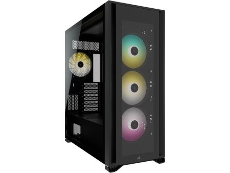 Corsair iCUE 7000X RGB Tempered Glass Full-Tower ATX PC Case — Black CC-9011226-WW Supply