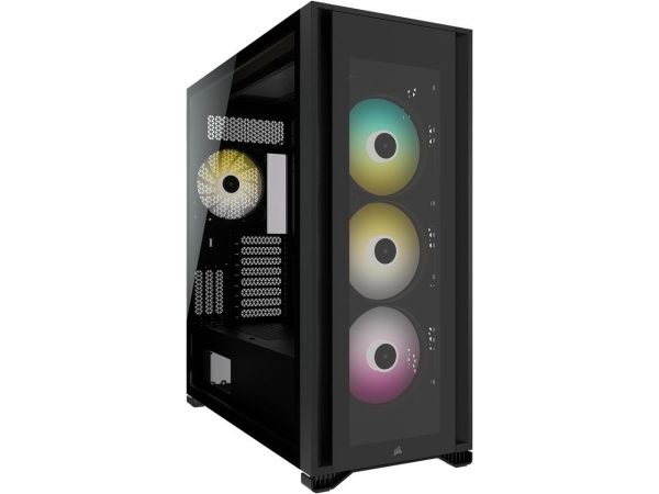 Corsair iCUE 7000X RGB Tempered Glass Full-Tower ATX PC Case — Black CC-9011226-WW Supply