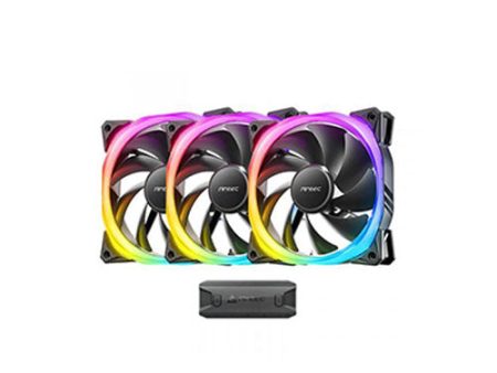 Antec FUSION 120 ARGB 3+C Black Case Fans (3-in-1 Pack with Fan Controller) Online now