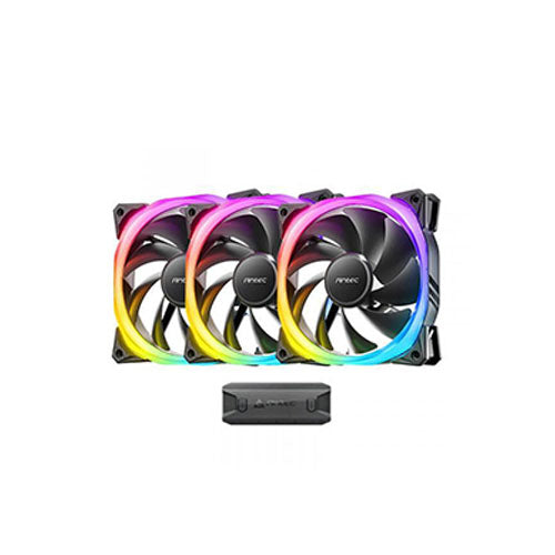 Antec FUSION 120 ARGB 3+C Black Case Fans (3-in-1 Pack with Fan Controller) Online now