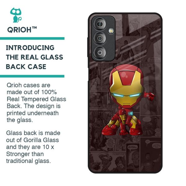 Angry Baby Super Hero Glass Case for Samsung Galaxy F23 5G For Sale