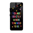 Magical Words Glass Case for Samsung Galaxy F42 5G Sale