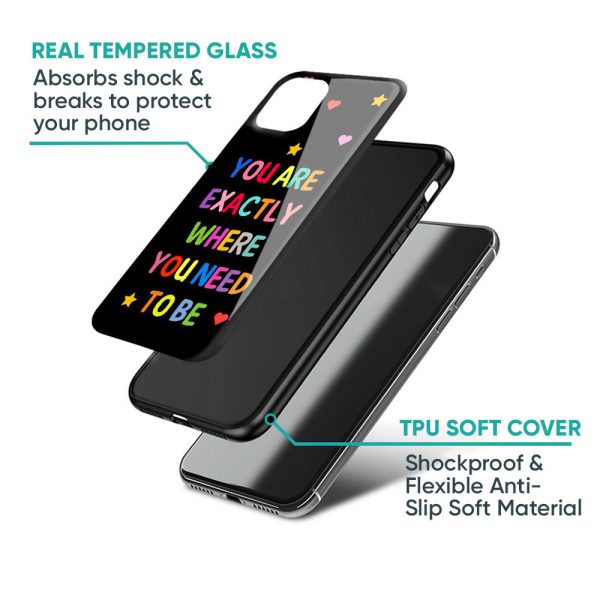 Magical Words Glass Case for Samsung Galaxy F42 5G Sale