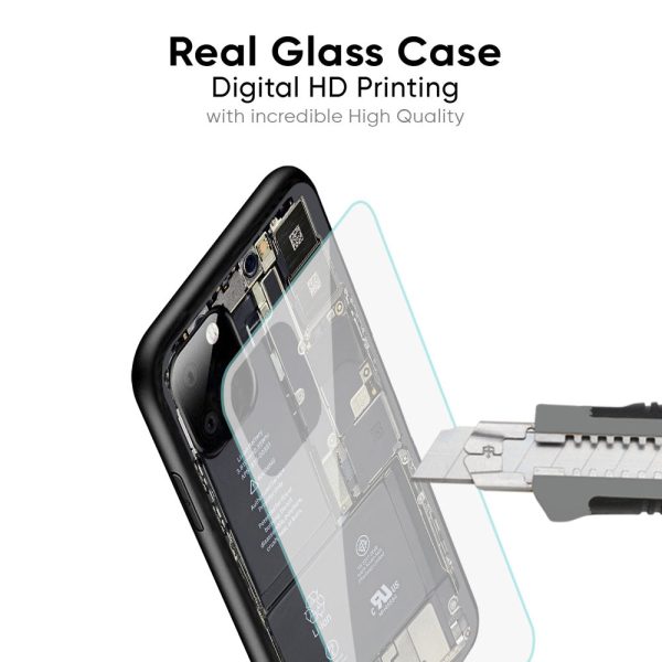 Skeleton Inside Glass Case for Samsung Galaxy F42 5G Fashion