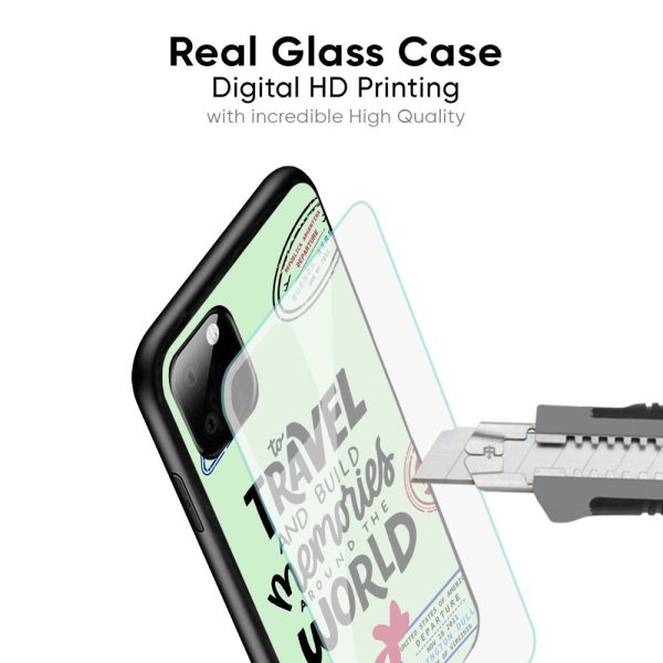 Travel Stamps Glass Case for Samsung Galaxy F42 5G Online