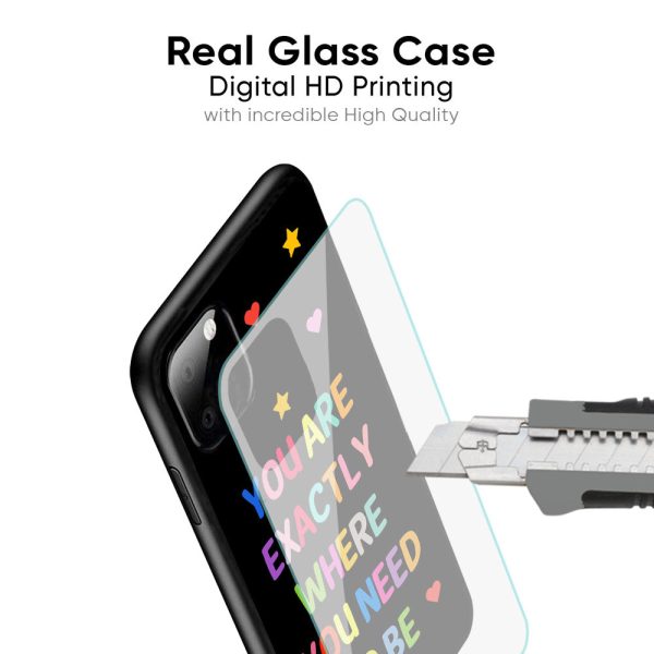 Magical Words Glass Case for Samsung Galaxy F42 5G Sale