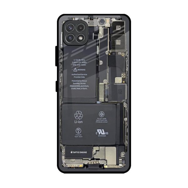 Skeleton Inside Glass Case for Samsung Galaxy F42 5G Fashion