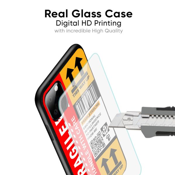 Handle With Care Glass Case for Samsung Galaxy F42 5G Discount