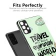 Travel Stamps Glass Case for Samsung Galaxy F42 5G Online