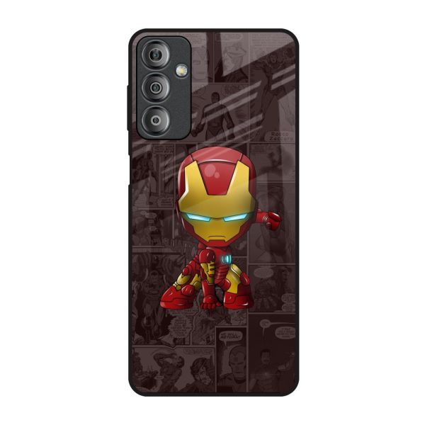 Angry Baby Super Hero Glass Case for Samsung Galaxy F23 5G For Sale