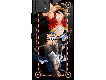 Shanks & Luffy Glass Case for Samsung Galaxy F42 5G For Sale