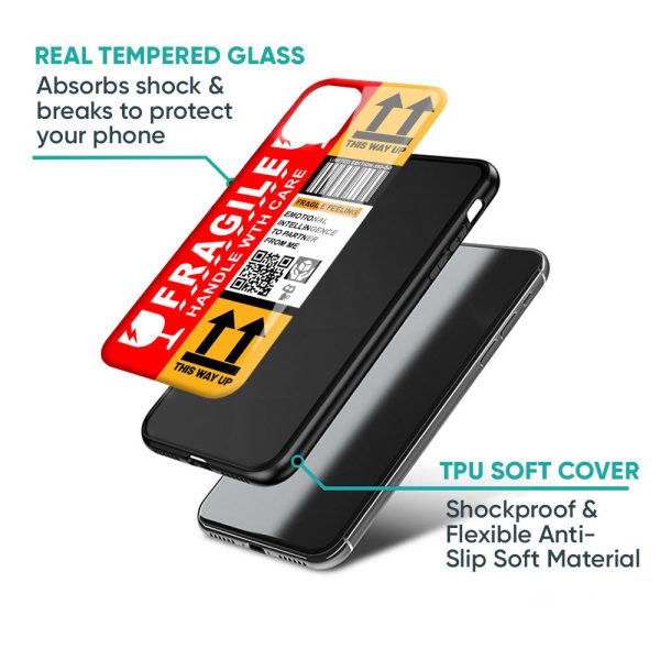 Handle With Care Glass Case for Samsung Galaxy A72 Supply