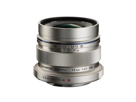 Olympus M.Zuiko 12mm f 2 Lens Silver Fashion