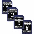 Delkin 32GB SD Advantage Memory Card 4 Pack Hot on Sale