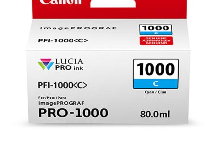 Canon PFI-1000 Cyan Ink Hot on Sale