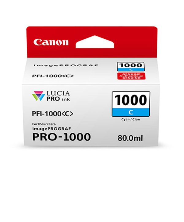 Canon PFI-1000 Cyan Ink Hot on Sale